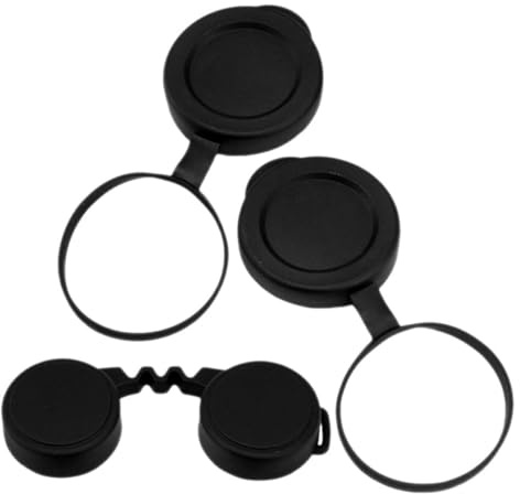ULTECHNOVO Rubber Binocular Lens Caps Black Objective Lens Covers for Telescope Eyepiece Easy to Put and Replace Old Or Broken Covers