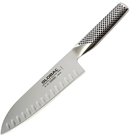 Global M263913 - Cuchillo santoku alveolado g48
