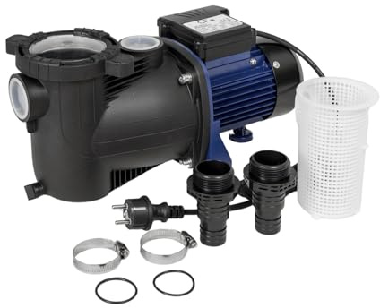 Aqualux Pompe Filtration Piscine - Modèle 1/3 - Débit Max 8.4 M³/H - avec Préfiltre Intégré - Couvercle Quick Lock sans Vis - EDG 100517 (À Utiliser avec Un Filtre À Sable Ou À Cartouche)