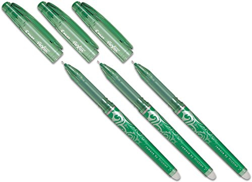 Pilot Tintenroller Frixion, radierbar (3 Stifte, grün)