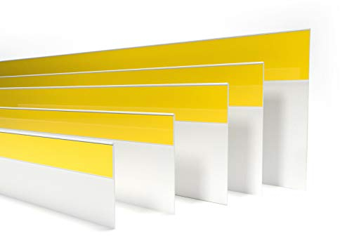 DQ-PP FENSTERLEISTE – 5m Länge – 30mm Breite – 1,5mm Stärke – Weiss – Fensterleisten Flachleisten Kunststoffleisten Profileleisten Abschlussleisten