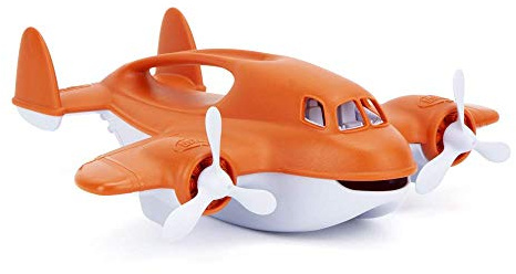 Green Toys Fire Plane - Pretend Play, Motor Skills, Kids Bath Toy Vehicle. No BPA, phthalates, PVC. Dishwasher Safe, Recycled Plastic, Made in USA.
