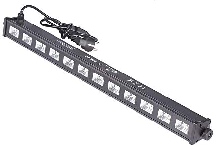 ETEC Professional LED UV BAR 12 Schwarzlicht Leiste 12x3W Deko Effekt Party DJ Club Disco Wall Washer Veranstaltung Bühnenbeleuchtung Licht