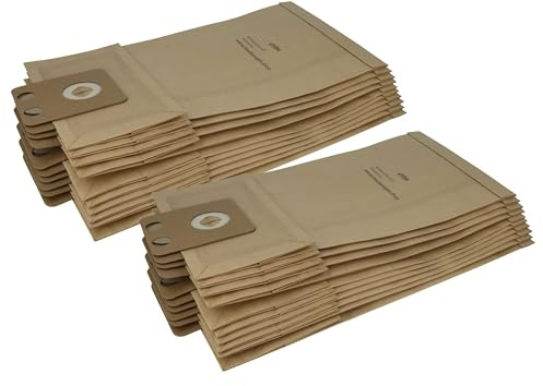 vhbw 20x Staubsaugerbeutel kompatibel mit Nilfisk/Alto VC300 Hepa | VC 300 Hepa, VP 300, VP 300 / VP300, VP300 Hepa Staubsauger - Papier, braun