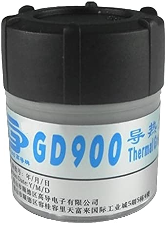 VVXXMO Wärmeleitpaste aus Silikon, 30 g, GD900, Kühlkörper für IC-Prozessor, CPU-Kühler, leistungsfähig, leitfähig, flüssig, Metall, Wärmeleitpaste, Kit zum Entfernen von CPU-Entferner, Reiniger.