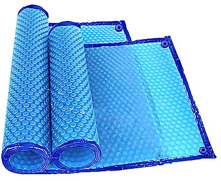 GONCBKVN Solar-Poolabdeckung, Isolierfolie für EIN- und oberirdische Pools, rechteckige, Faltbare Schwimmbecken, isolierende Luftpolsterfolienabdeckung (Size : 4m x 8m/13ftx26ft)