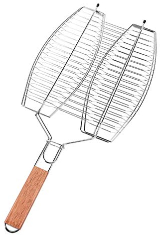 Grillnetz-Clip, gegrillter Fisch-Clip, Edelstahl, dick, großes Grillwerkzeug, Grillzubehör