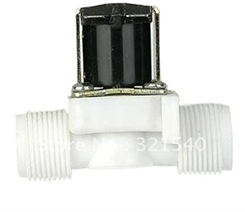 XFMZFUBD 3/4 BSPP 2-Wege-Nylon-Kunststoff-Solar-Elektromagnetventil 24 VDC NC mit Abdeckung Wasser-Luft-Heizung Waschmaschine Waschmaschine Gartendusche