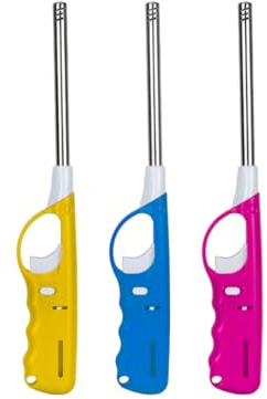 ANIKEES BBQ Lighter, Long Lasting, Refillable, Customisable, Lock Feature For Child Saftey, 14cm barrell (3)