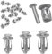 Jack Nuts, M4,M5,M6 HohlraumdüBel Metall Set, 45 Stück Expansion Screw Petal Nuts, Dünne Befestigungen Dübel, für Trockenbau, Rigips, Eisenblech, Dünne und Weiche Wände, Bildern,Gardinenschienen