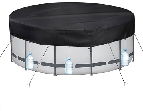 PATWING Poolabdeckung Rund 305, 420D Ø310cm für Ø260-305cm Pool, Zugband