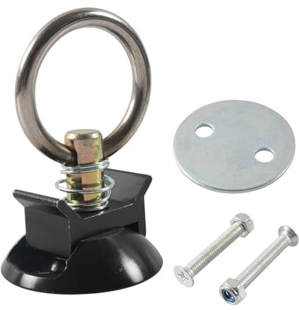 Milageto Kit Punto di Ancoraggio Rotondo per Ancoraggio Kit di Montaggio imbullonato Installazione Semplice ad Alta Resistenza per camioncino per ATV UTV, Nero