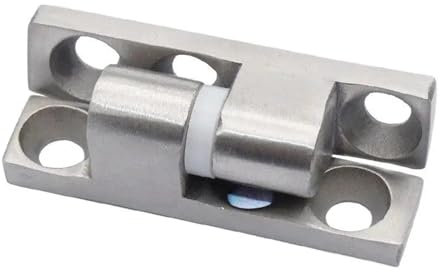 Bisagras for puerta de gabinete de hierro de decapado engrosado de aleación de zinc for caja eléctrica de distribución industrial, 1 unidad(Silver)