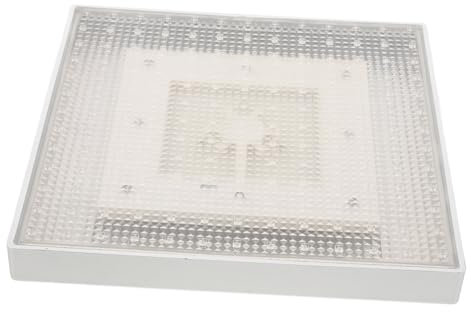 DIYEAH Cabezal de Ducha LED Cuadrado de 8 Pulgadas Rociador de Ducha Tipo Lluvia Abs Instalación para Baño Accesorio