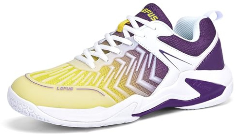 BLBK Chaussures de badminton, chaussures de squash, chaussures d'intérieur pour différents revêtements de sol, prise en main confortable et ferme, chaussures de volleyball unisexes