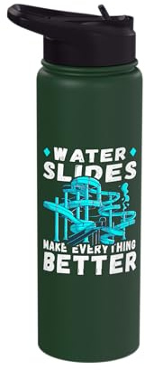 Water Slide Water Slide Lover Swim Makes Everything Better Stainless Steel Insulated Water Bottle