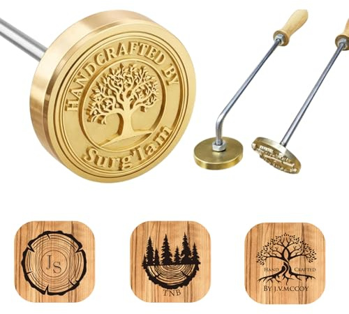 Personalisiertes Brandeisen für Holz mit Custom Logo, Brennstempel Holz Personalisiert für Leder Fleisch, Langlebiges Branding Eisen, Handcrafted Design für DIY Holzbearbeitung Tools