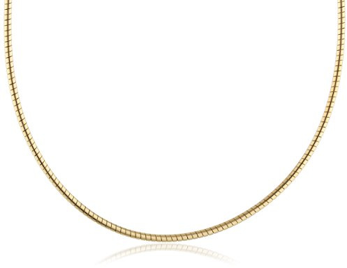 InCollections Damen-Halsreif 925/000 Sterlingsilber vergoldet Omega