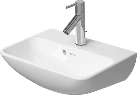 Duravit Waschtisch Me by Starck 45x32cm, HL vorgest., m ÜL, HLB, weiß