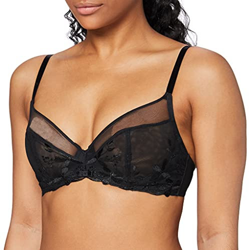 Triumph Women's Sexy Angel Spotlight W02 Non-Padded Wired Bra, Black (Black 0004), 36DD (Manufacturer Size: 80E)