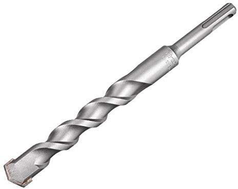 Sourcing Map Steinbohrer, 20 mm x 200 mm, hartmetallbestückt, rotierender Hammerbohrer, 10 mm runder Schaft für SDS X4 Schlagbohrer