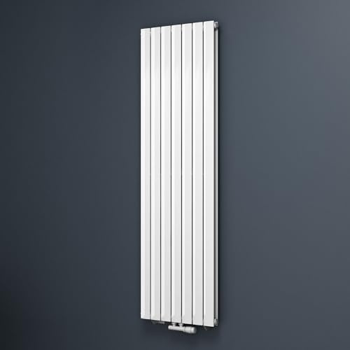 Mai & Mai Badheizkörper flach 180x54cm Heizkörper in Weiß | Mittelanschluss Paneelheizkörper Vertikal Badheizung zweilagig aus Stahl