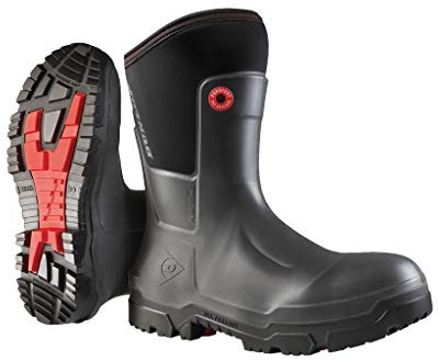 Dunlop Protective Footwear unisex Snugboot Craftsman regnstövel, svart, 41 EU, Svart, 40 EU