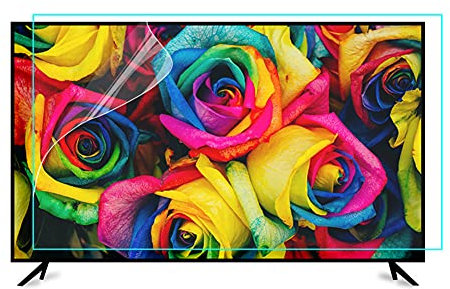 WSHA Film Protecteur d'écran de télévision Anti-Rayons Bleus 25-39 Pouces Filtre de Protection des Yeux Anti-rayonnement Anti-éblouissement pour LCD, LED, 4K OLED et QLED,32inch
