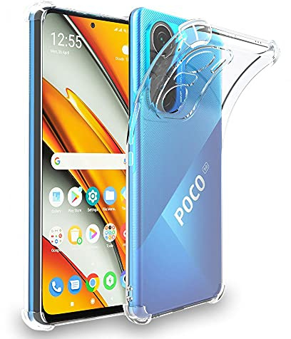 ebestStar - Funda para Xiaomi Poco F3 F3 5G, Mi 11i, Carcasa Silicona Transparente, Capa Protectora TPU Antigolpes, Bordes Reforzados, Transparente