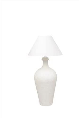 Kunibert Antike Tischlampe Amphorenlampe mit Lampenschirm Farbe: weiß Höhe84cm