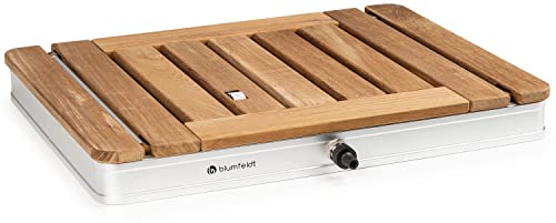 blumfeldt Doccia da Giardino, Doccia Esterna Giardino con Altezza Regolabile Fino a 4M, Doccia da Giardino Esterno e Piscina con Corpo in Alluminio, Impermeabile, Anti UV e Resistente al Gelo