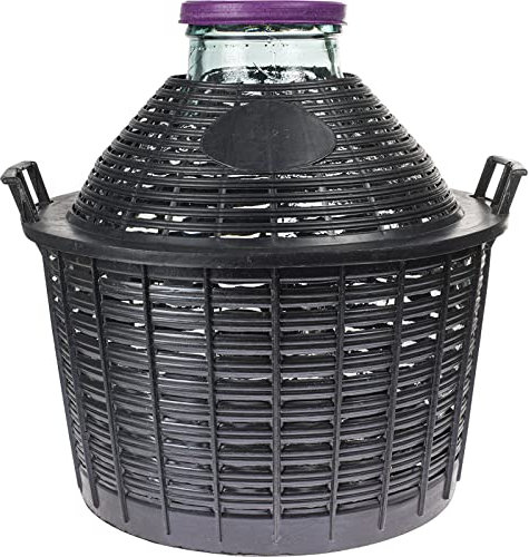 AlcoFermBrew Bonbonne à col Large 25L – Bonbonne en Verre | Dame-Jeanne en Verre | Seau Fermentation