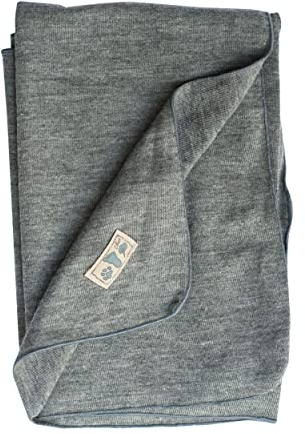 Lilano, Leichte Merino/Seide Babydecke, 70% Wolle (KBA), 30% Seide, 210 Gr./m² (Grau)