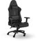 Corsair TC100 RELAXED Gaming Chair - Leatherette - Racing-Inspired Design - Lumbar Pillow - Detachable Memory Foam Neck Pillow - Adjustable Seat Height - Adjustable Armrests - Black