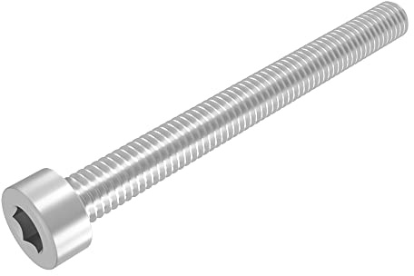 SECCARO Zylinderschraube M8 x 80 mm, Edelstahl V2A VA A2, DIN 912 / ISO 4762, Innensechskant, Vollgewinde, 20 Stück