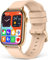 Smartwatch Damen Herren mit Bluetooth Anruf, 1,68 Touch Screen Fitnessuhr Herren mit Blutdruck Herzfrequenz Schlaf Monitor Schrittzähler, IP67 Wasserdicht Smart Watch für Android iOS