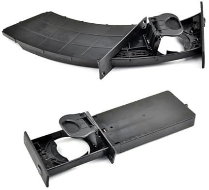 JOBOUND Bildelar 51459125622 Fram Vänster Höger Mugghållare Dryckesställ Svarta Hållare for BMW E60 E61 5 Series 520i 525i 528i 2003-2010 Dryckeshållare (Size : Right Straight)