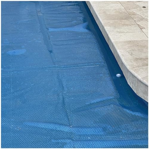 LXLZYXSF Swim Spa/Pool Cover 20 18 16 14 12 10 8 6 Ft, Heat Retaining Blanket for In-Ground And Above-Ground Swimming Pools, Bubble-Side Down, Cuttable (Color : Blue, Size : 8x18ft/244x549cm)