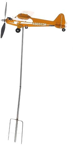 HANABASS Girouette Avion Métal pour Jardin Girouette Directionnelle à Planter Le Sol Décoration de Pelouse