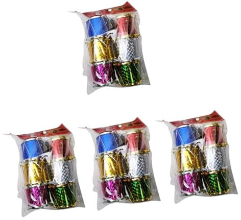 IMIKEYA 48 STK Weihnachtstrommel Miniaturtrommel Weihnachtsfeier Ornament Weihnachtsbaum-Tags Christbaum anhänger christbaumanhänger Mini-Trommel für Weihnachten Mini-Baumtrommeln Papier