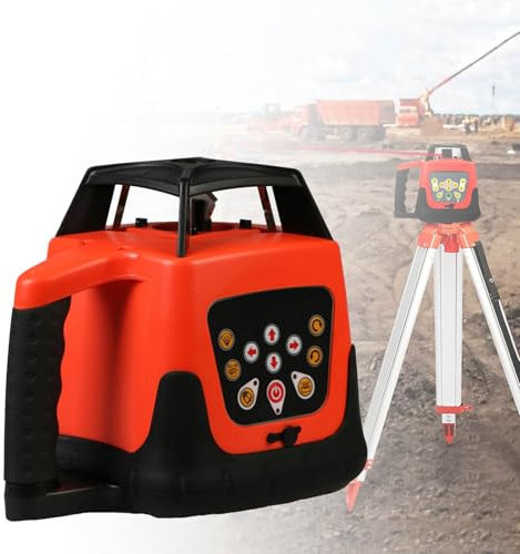 Self-Leveling Laser Level 360 Degrees, 500m Range, Laser Leveling Device -20ºC - 45ºC, Continuous Work 20 Hours,Red