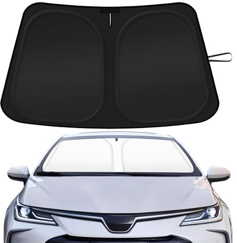 Car Windshield Sun Shade Compatible with 2020 2021 2022 2023 2024 2025 2026 Toyota Corolla Accessories Foldable Front Window Sunshade Custom Windshield Cover Sun Visor Block UV Rays