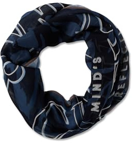 Cecil Gemusterter Loop Schal urban dark blue A