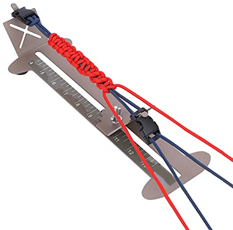 Eacam Justerbart Paracord Armband Jig Kit i Rostfritt Stål med Hanks-spännen, Enkelt Gör-det-själv Hantverksset för Vävning och Tillverkning Av Tillbehör