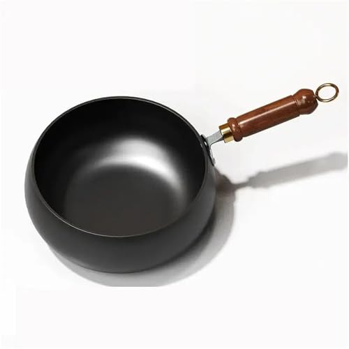 QWWQYDY Wok Induction Casserole antiadhésive épaisse non revêtue, casserole de cuisine, poêle à frire(No Lid)