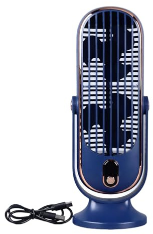 Ventilateur de bureau sans balais alimenté par USB, de refroidissement silencieuse réglable à 5 vitesses avec affichage LED pour bureau à domicile, chambre à coucher, bureau USB avec moteur sans