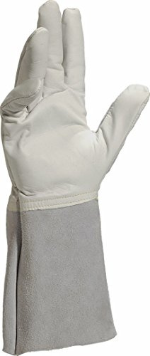 Deltaplus TIG15K08 Schweisserhandschuh / Stulpe 15 Cm., Grau, Größe 08