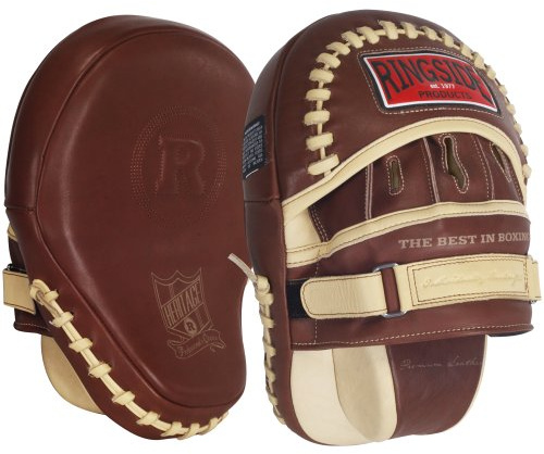 Ringside Heritage Panther Genuine Leather Boxing MMA Punch Mitt Tan, 15-Ounce