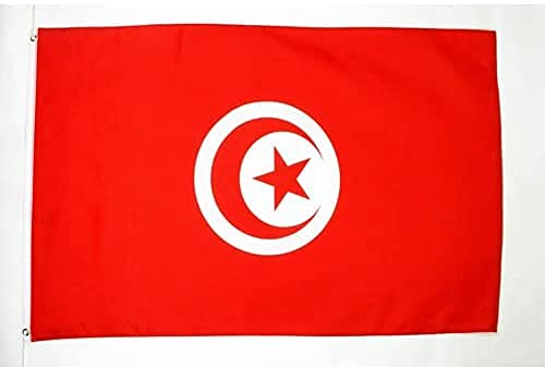 BANDIERA TUNISIA 150x90cm - GRAN BANDIERA TUNISINA 90 x 150 cm Poliestere leggero - Bandiere - AZ FLAG