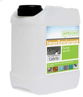 Impregno Cabrio Imperméabilisant 5 L Saturateur imperméabilisant vitrification pour capote de cabriolet